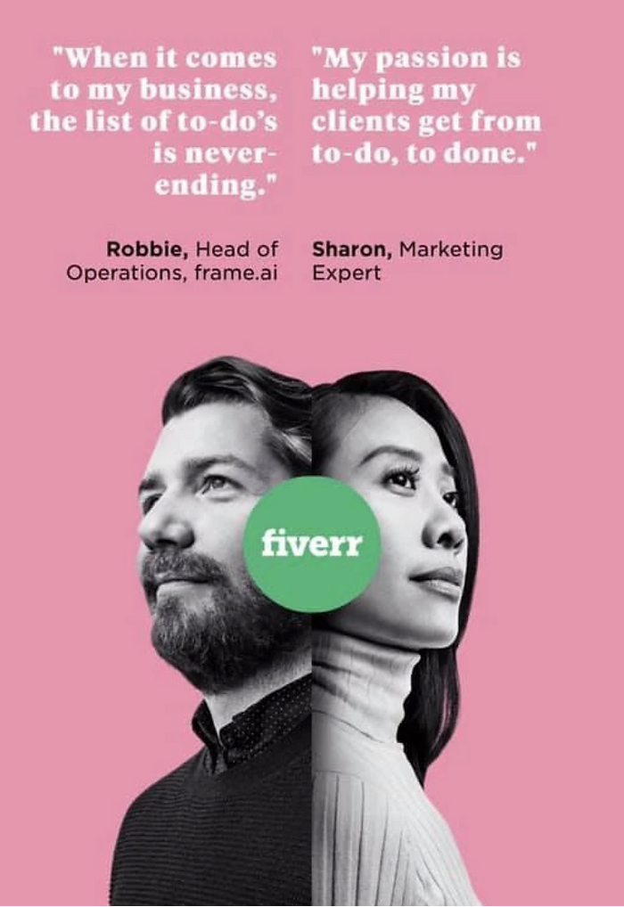 Fiverr Advertisement with Sharon-1